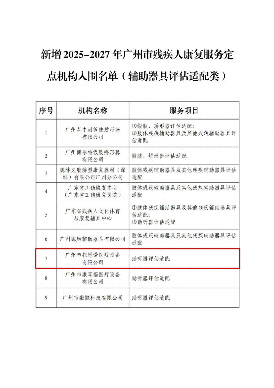 听觉有道广州区域门店获批广州市残疾人康复服务定点机构